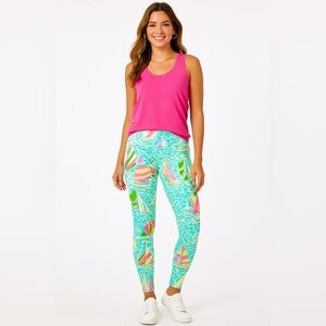 Lilly Pulitzer Luxletic Sailboat Nautical Weekender Leggings You Gotta Regatta